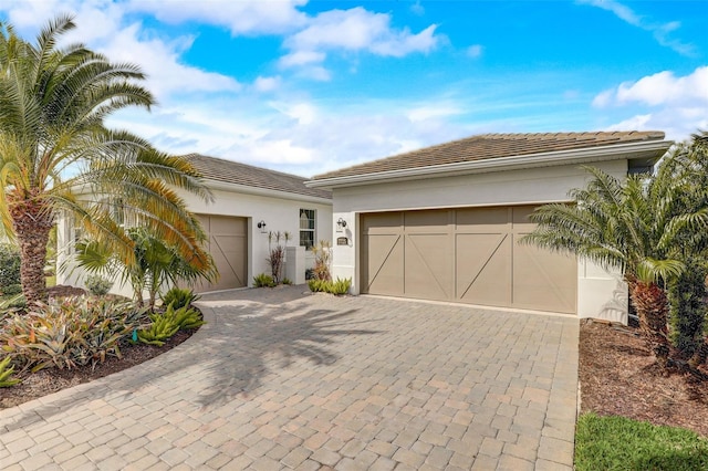 view of front of home featuring a garage