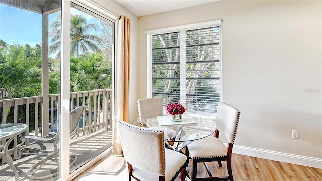 sunroom / solarium featuring plenty of natural light