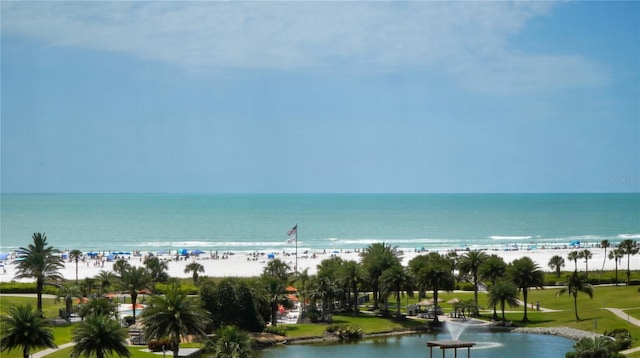 water view featuring a view of the beach