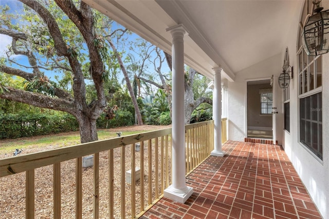 view of patio / terrace with covered porch