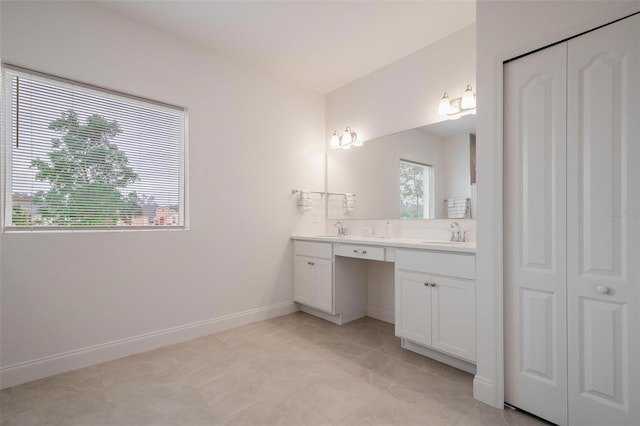 bathroom featuring vanity