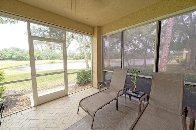 view of sunroom / solarium