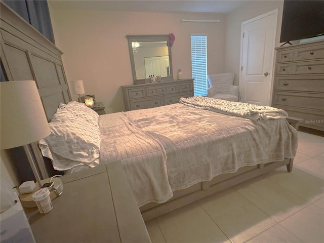 view of tiled bedroom