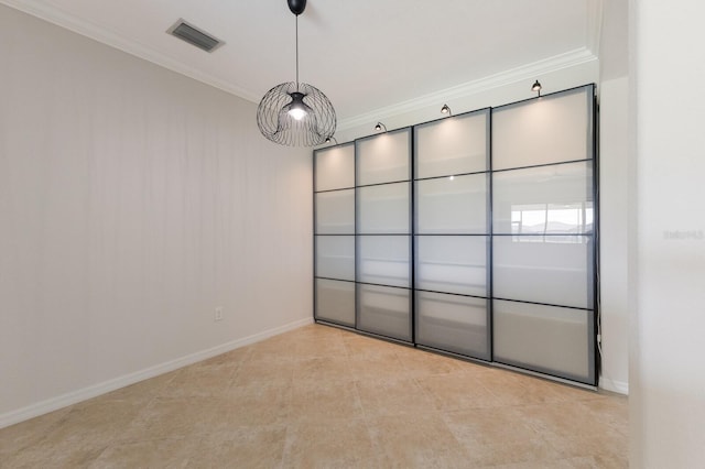13627 American Prairie Pl, Lakewood Ranch, FL 34211 - spare room with ornamental molding and baseboards