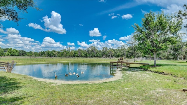 view of water feature