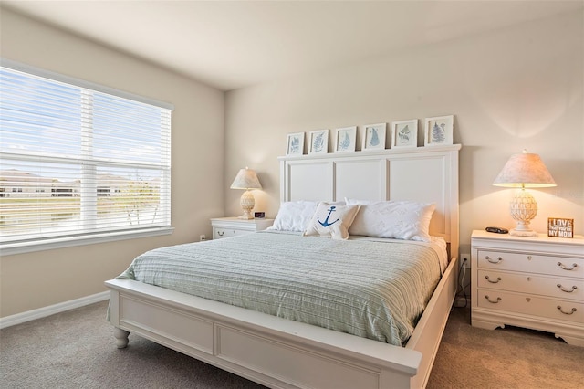 bedroom with carpet