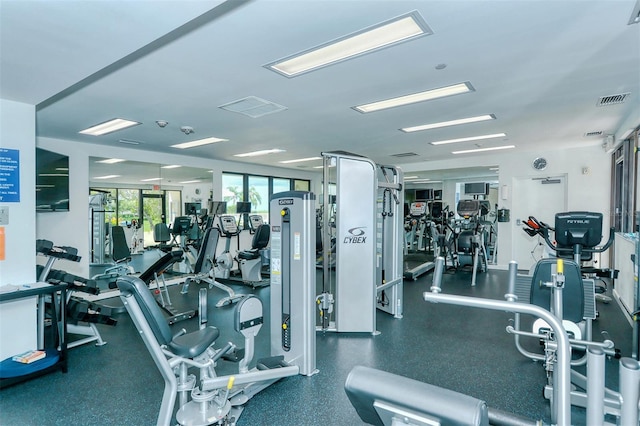 view of exercise room