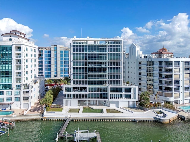 view of property featuring a water view