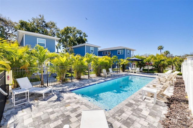 view of pool with a patio area