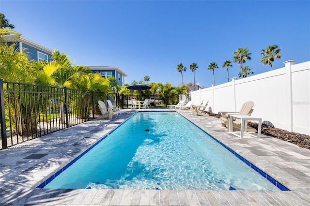 view of pool with a patio