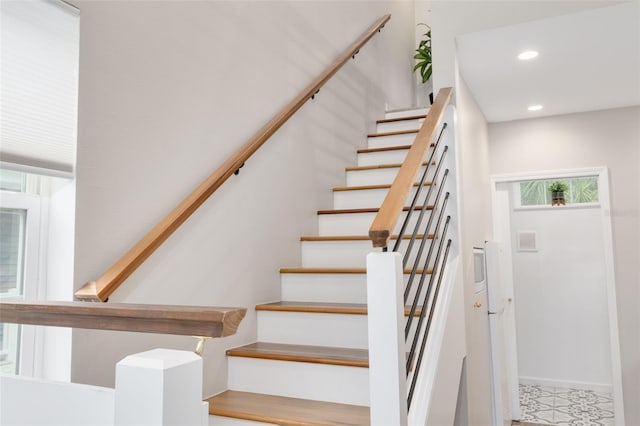 719 Douglas Ave, Dunedin, FL 34698 - stairs with recessed lighting