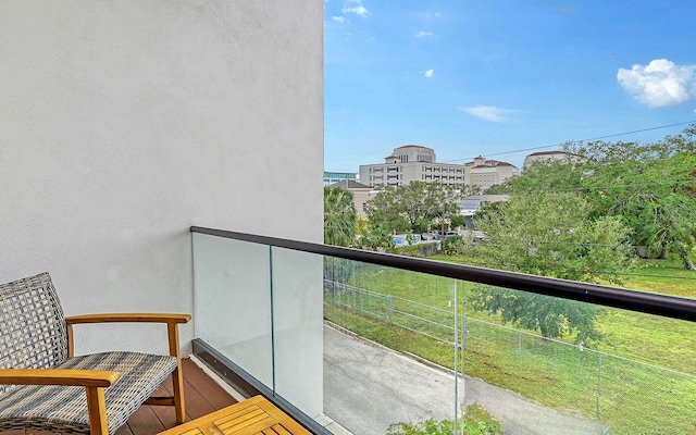 view of balcony