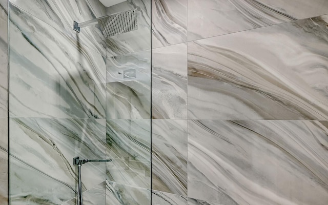 room details with tiled shower