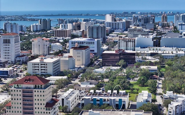 city view featuring a water view