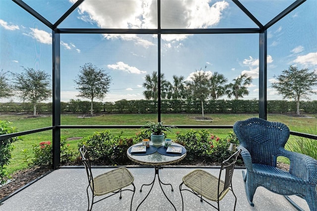 view of sunroom / solarium