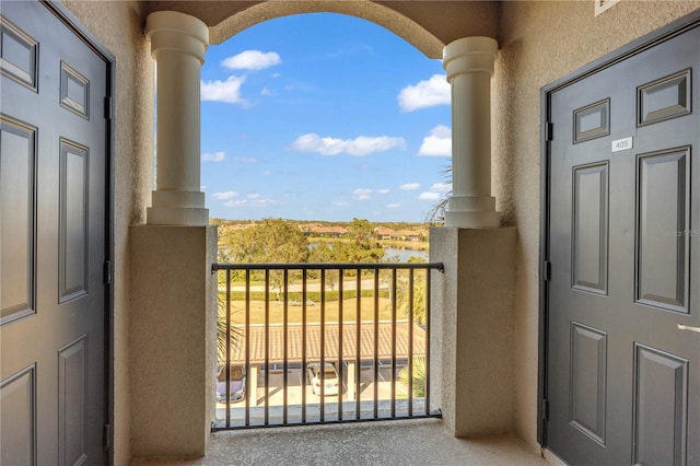 view of balcony