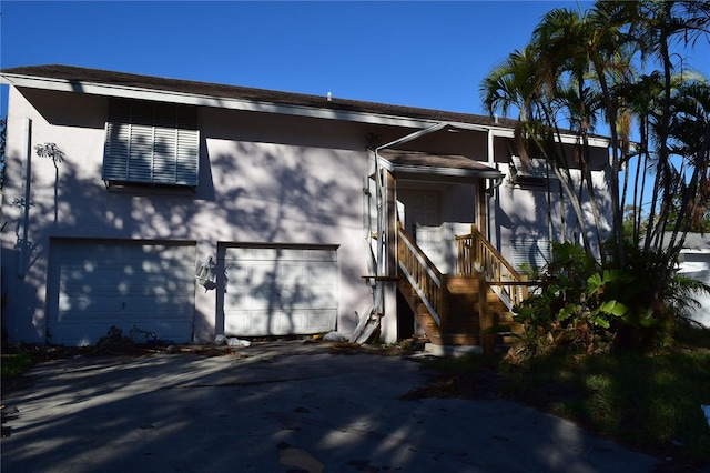 view of home's exterior featuring a garage