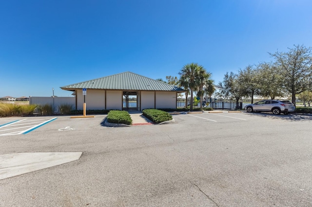 view of parking / parking lot