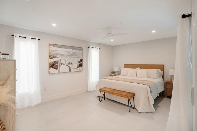1899 Buccaneer Cir, Sarasota, FL 34231 - bedroom featuring recessed lighting and ceiling fan