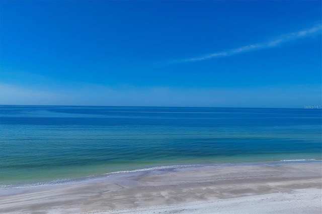 water view featuring a beach view