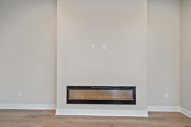 interior details with hardwood / wood-style floors