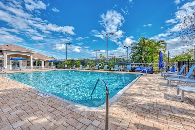 view of pool with a patio