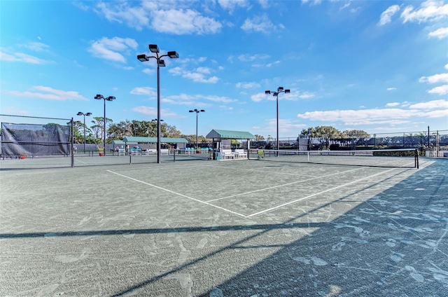 view of tennis court