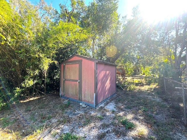 view of outdoor structure