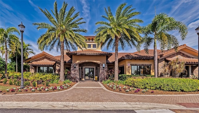 view of mediterranean / spanish house