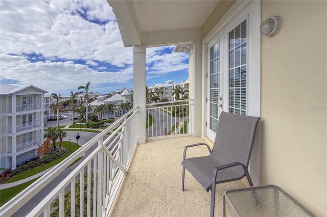 view of balcony