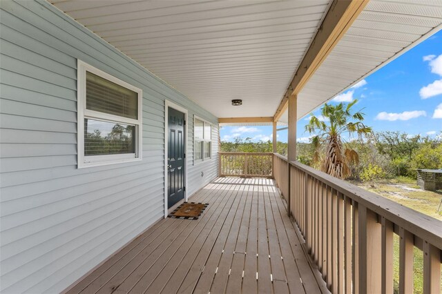 445 Horseshoe Loop Rd, Terra Ceia, FL 34250 - view of wooden terrace