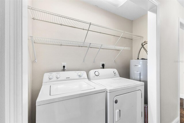 445 Horseshoe Loop Rd, Terra Ceia, FL 34250 - washroom featuring washing machine and clothes dryer and water heater