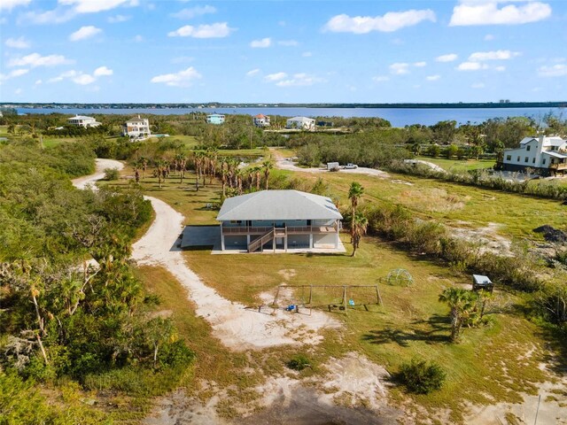445 Horseshoe Loop Rd, Terra Ceia, FL 34250 - bird's eye view of a large body of water