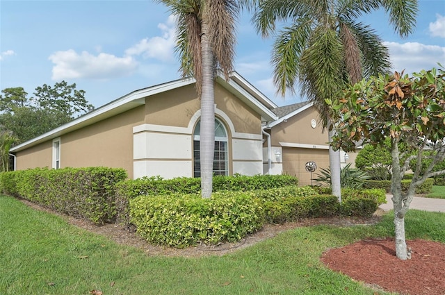 view of property exterior featuring a garage