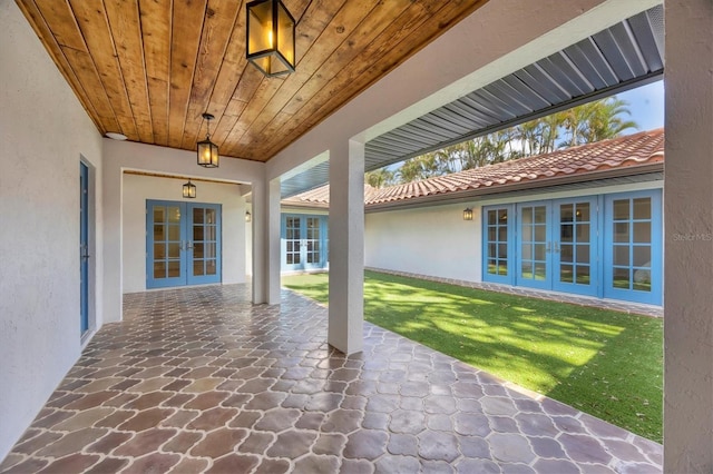 view of patio / terrace with french doors