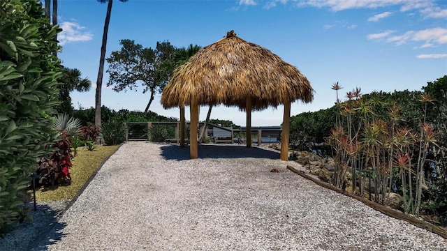 view of home's community featuring a gazebo