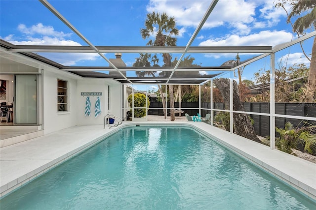 view of pool with a patio area