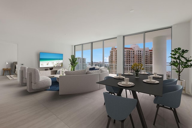 301 Quay Commons Unit 1111, Sarasota, FL 34236 - dining area with floor to ceiling windows