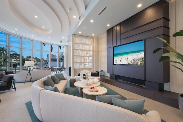 301 Quay Commons Unit 1111, Sarasota, FL 34236 - common area with recessed lighting and floor to ceiling windows