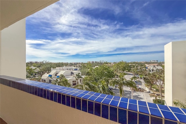 view of balcony