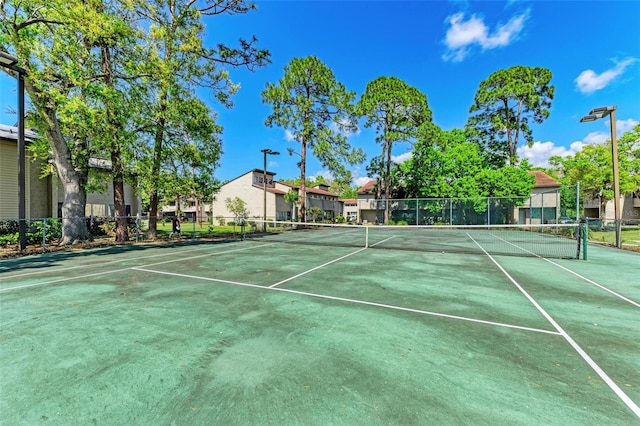 view of tennis court