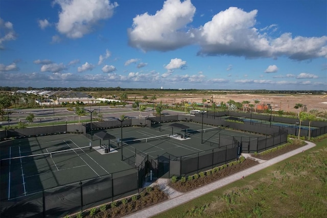 view of tennis court