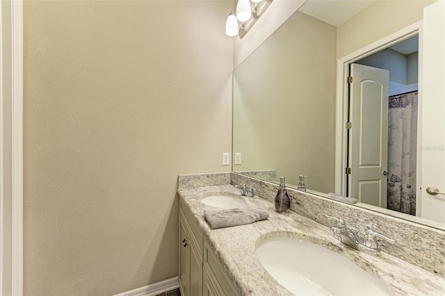 bathroom with vanity