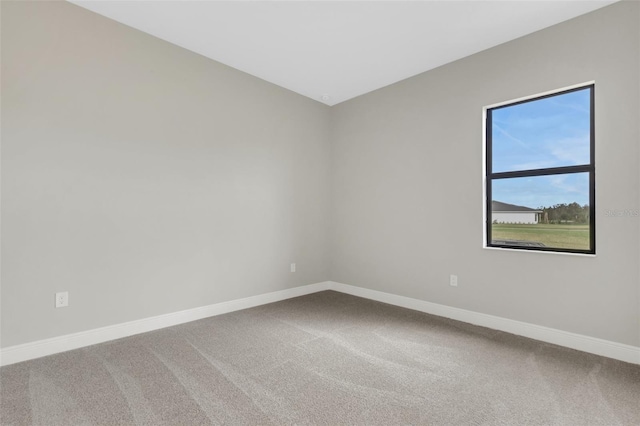 view of carpeted empty room