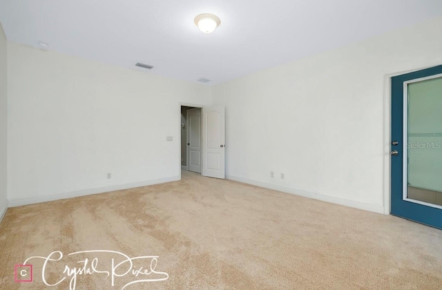 view of carpeted empty room