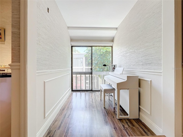 interior space featuring hardwood / wood-style floors