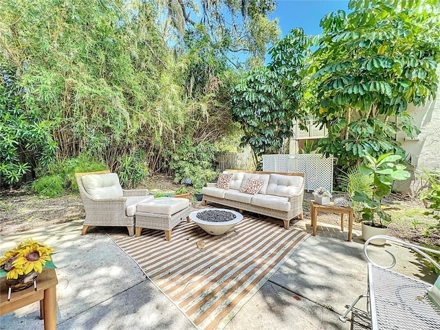 view of patio / terrace with outdoor lounge area