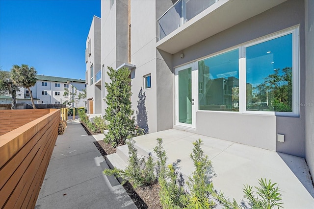 exterior space with a patio area