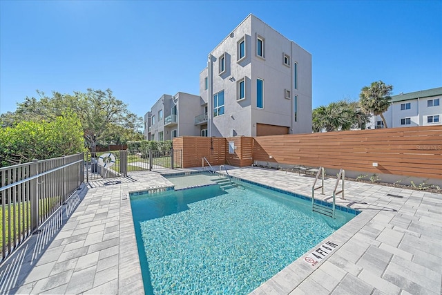 view of pool with a patio area