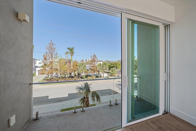 view of balcony